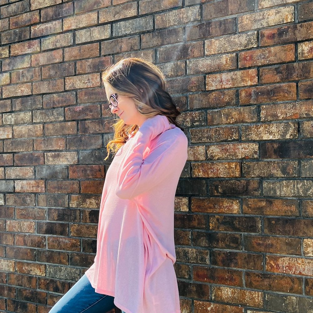 Pink Knit Long Sleeve